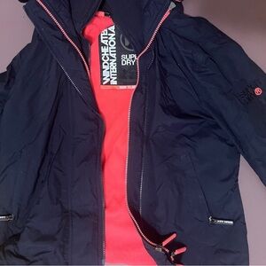 Superdry windbreaker double zip jacket size M